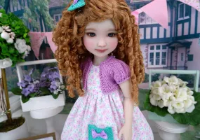Sweet Rose - dress with sweater and shoes for Ruby Red Fashion Friends doll