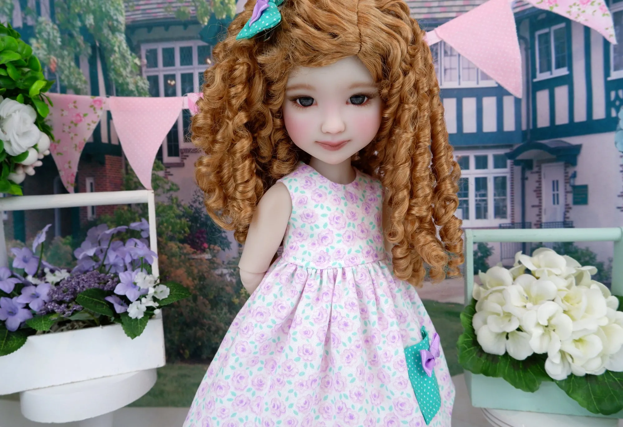 Sweet Rose - dress with sweater and shoes for Ruby Red Fashion Friends doll