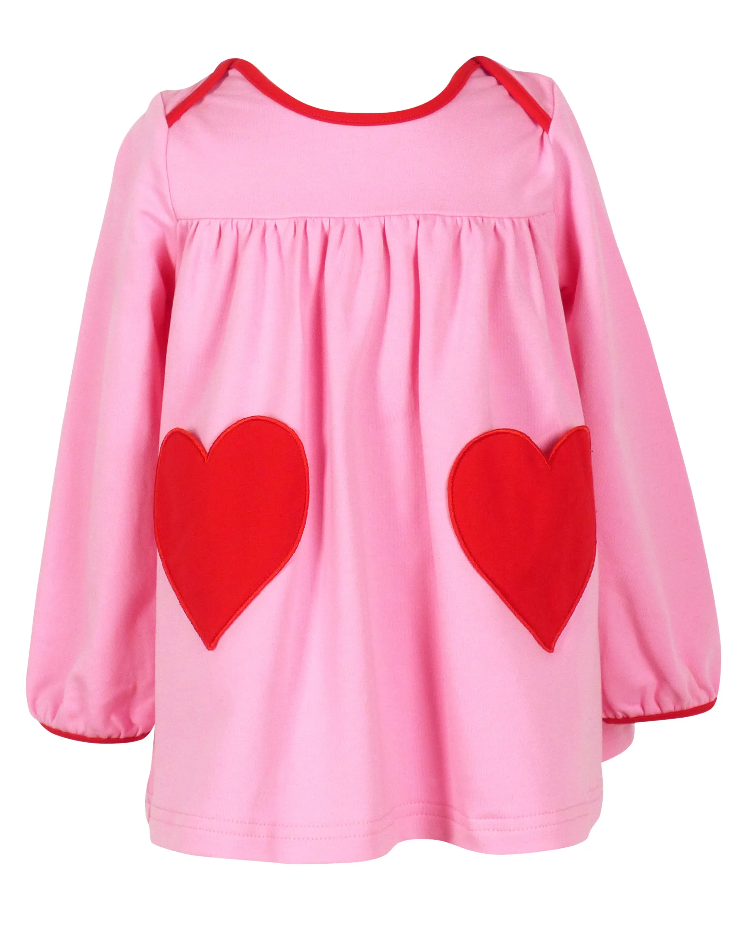Tabby Tunic and Leggings - Pink with Hearts