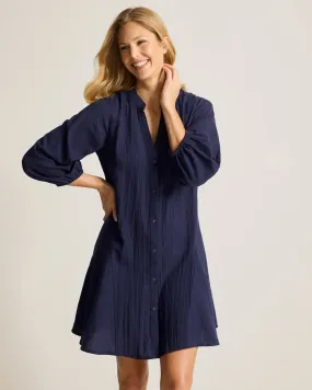 Tommy Bahama Bella Breeze Shirt Dress Cover Up - Mare Navy *