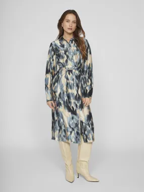 VIAGNES Midi Dress - Feather Gray