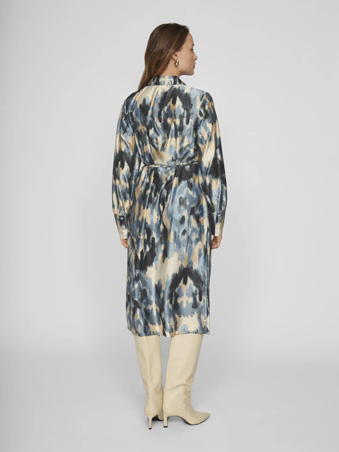 VIAGNES Midi Dress - Feather Gray