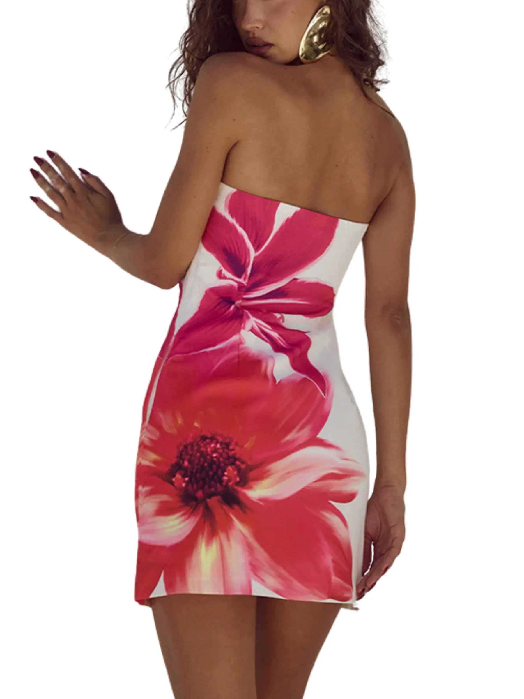 Vvsha Gracen Large Floral Mini Dress