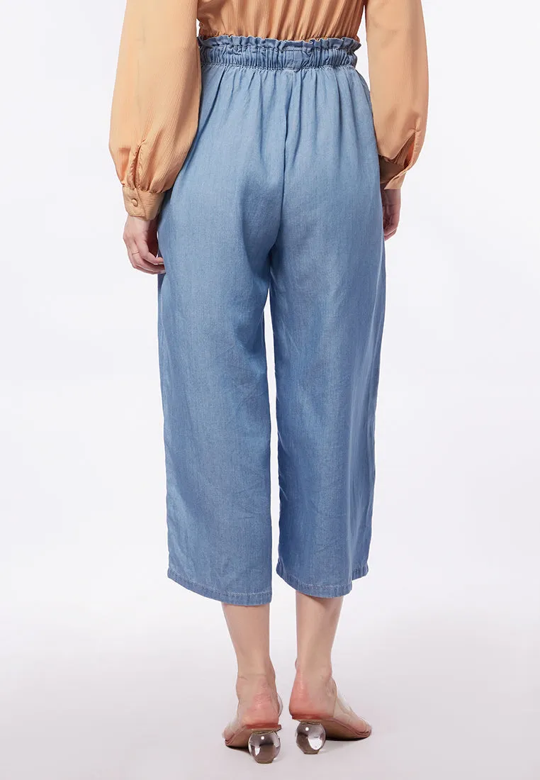 Wide Leg Culottes with Drawstring
