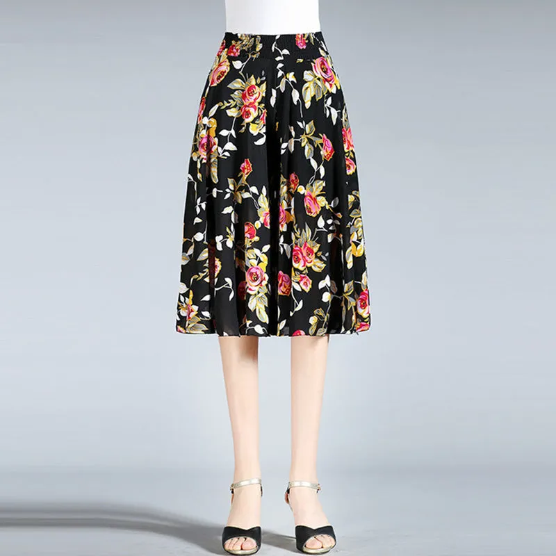 Women's Vintage Style Wide Leg Culottes