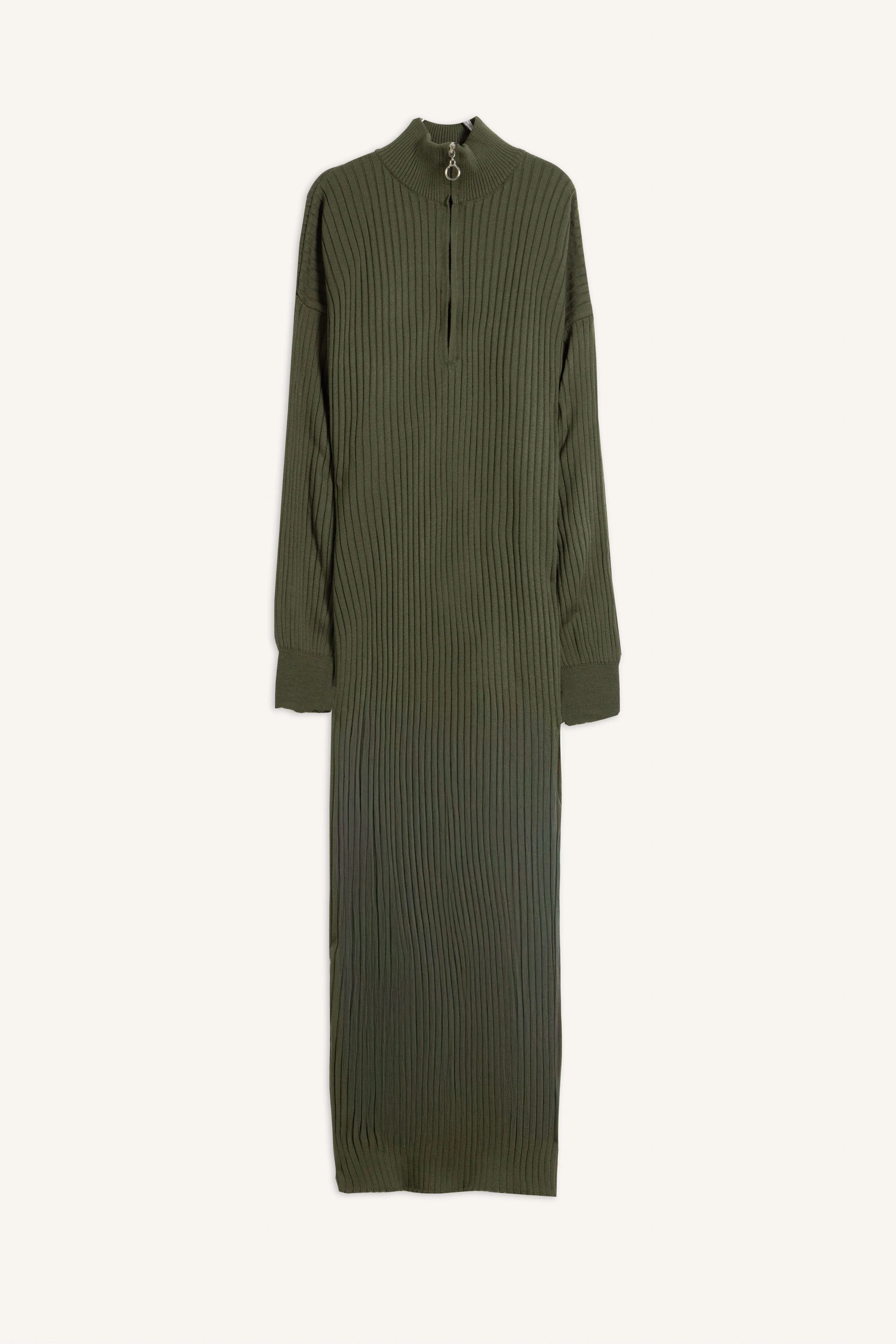 WOOL BLEND MAXI DRESS
